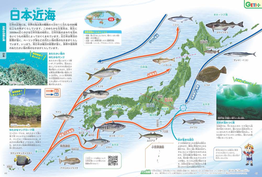 、日本は縦に長いので水温環境が大きく変わって住む魚